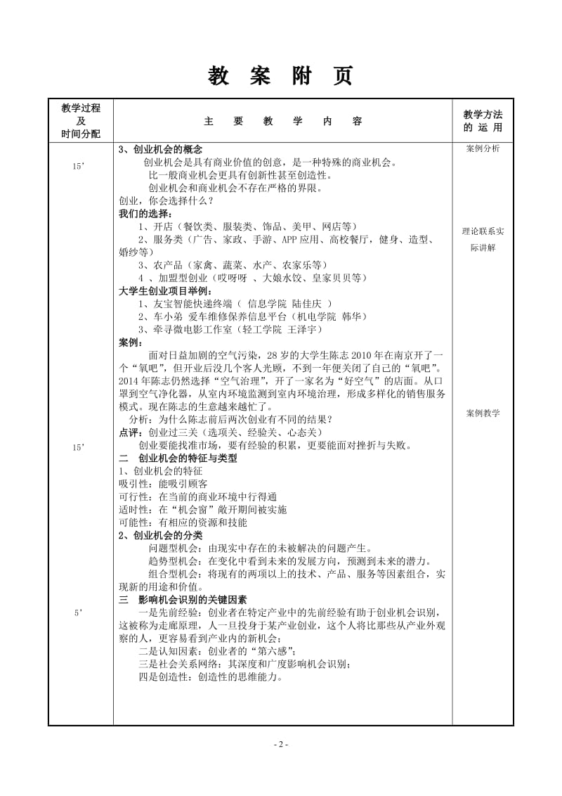 创新创业基础教案5_第2页