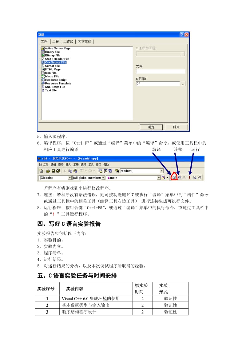 高级语言程序设计(C语言)实验指导书_第2页