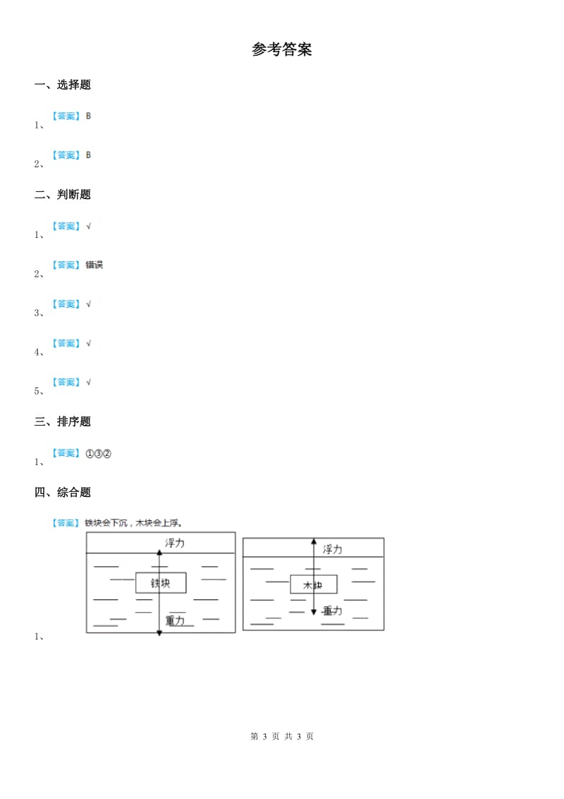 2019-2020年度教科版科学二年级上册2.6 做一顶帽子练习卷(II)卷_第3页