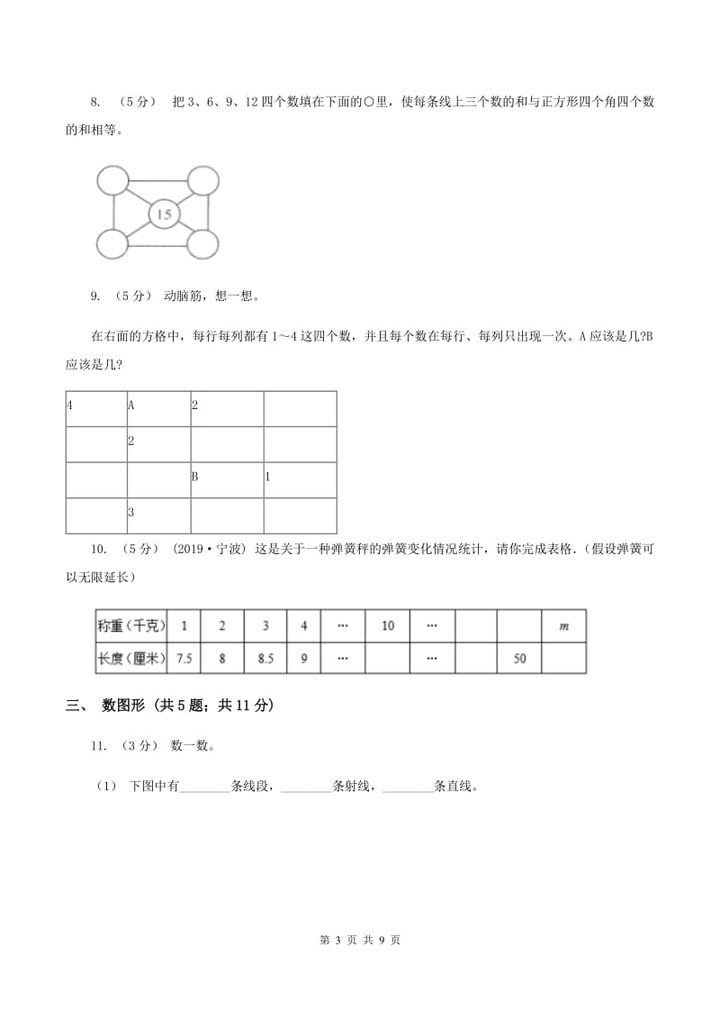 人教版二年级上册数学期末提优冲刺卷（二）C卷_第3页