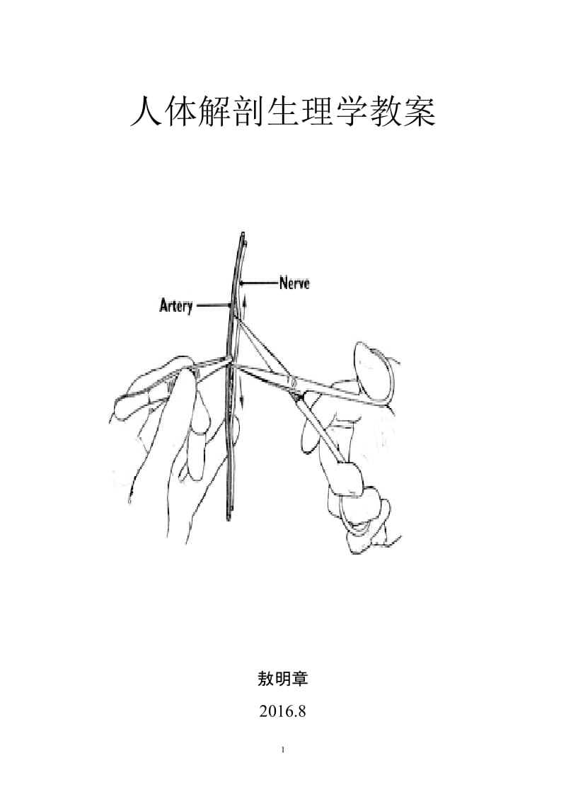 人体解剖生理学教案_第1页