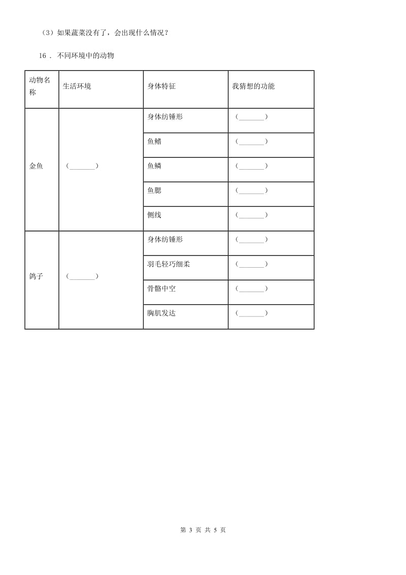 2019-2020学年教科版 科学六年级上册第6课时 原来是相互关联的（II）卷_第3页