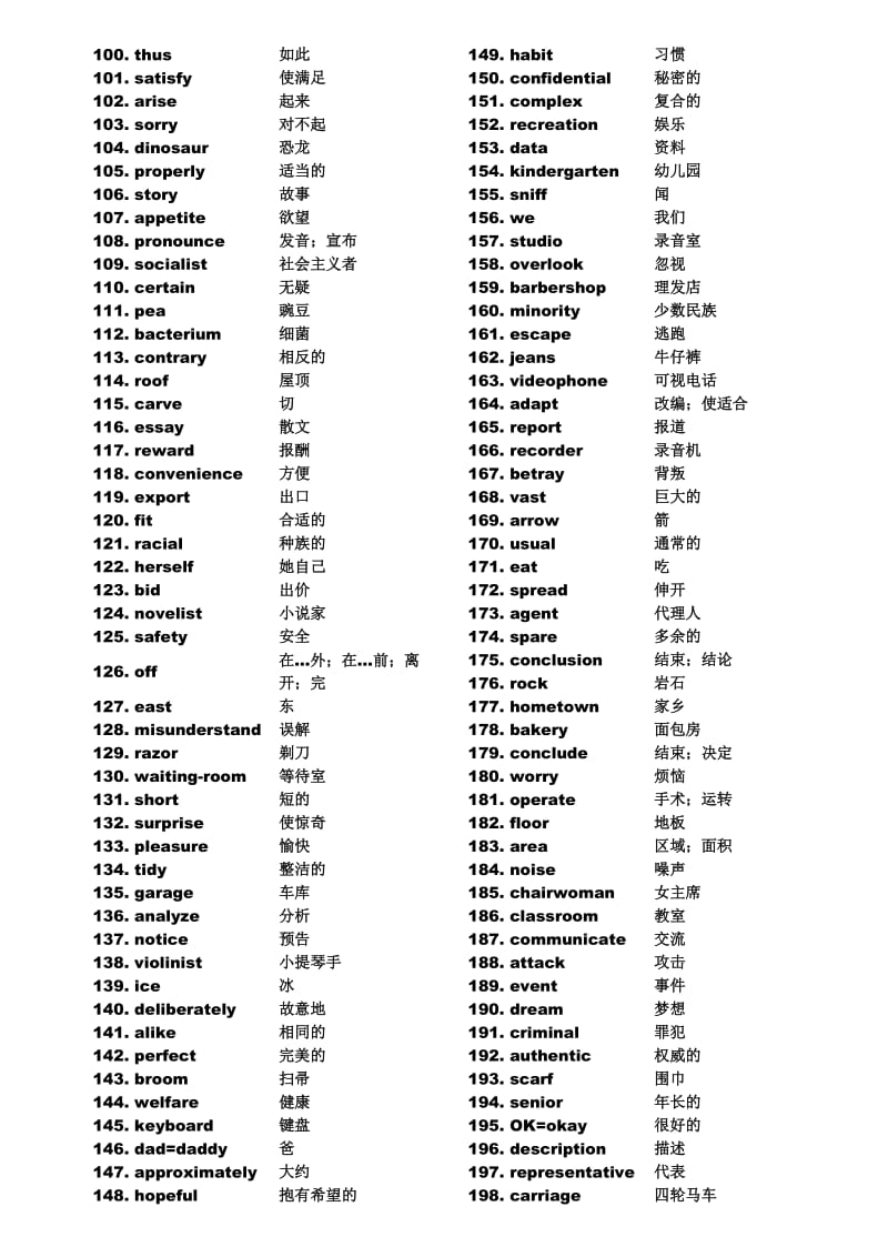 高考英语单词3500-(乱序版)【极力推荐】高考必备_第2页