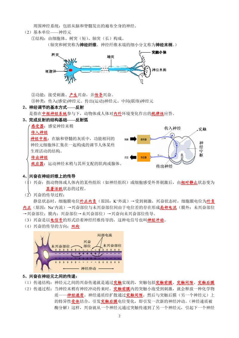 高中生物必修三第一二章节知识点整理_第2页