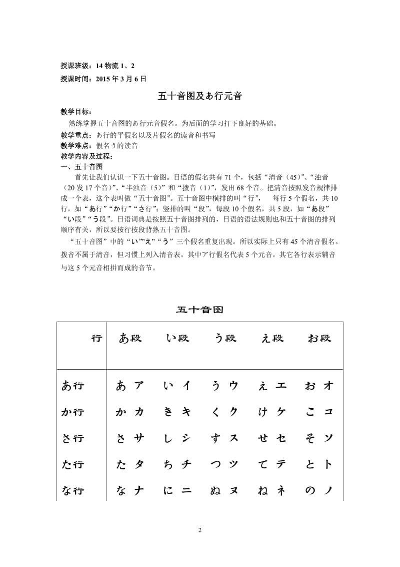 五十音图教案_第2页