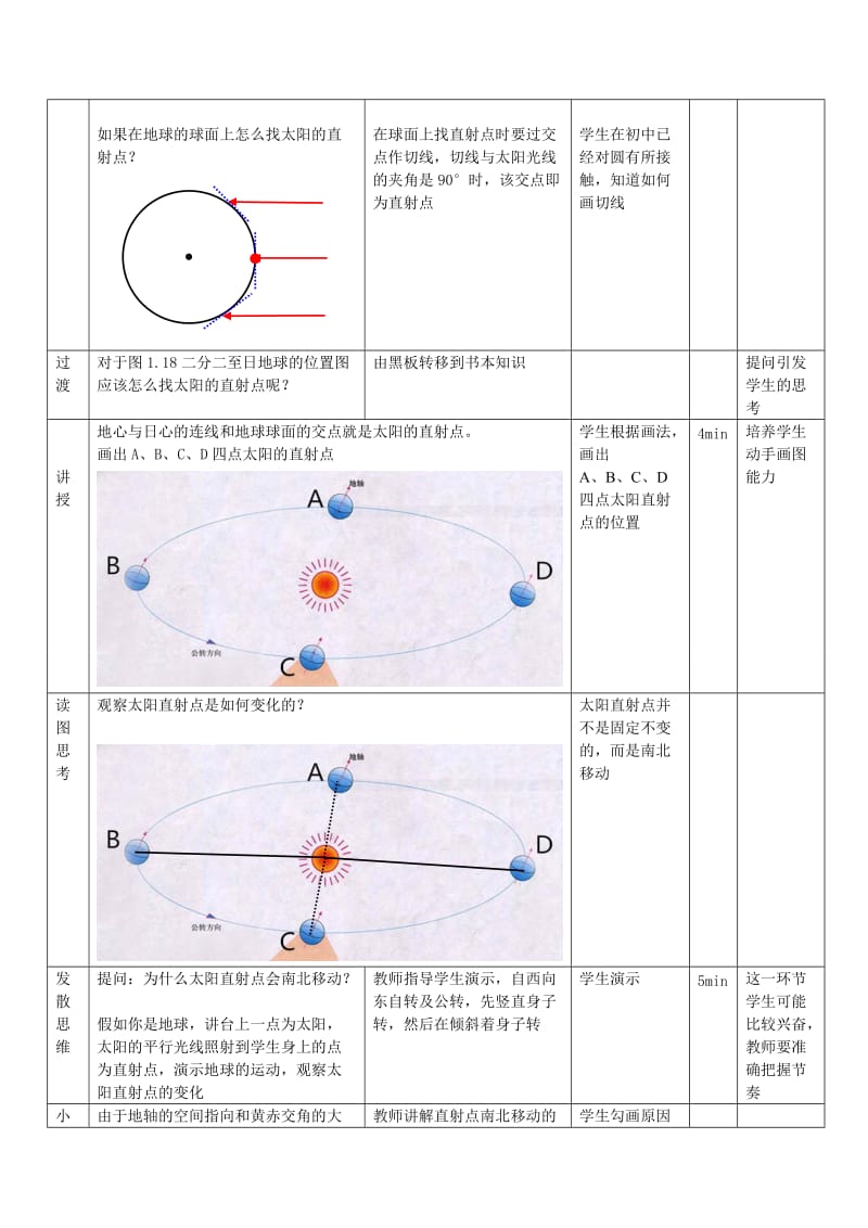 高中地理必修一第一章太阳直射点教案_第3页