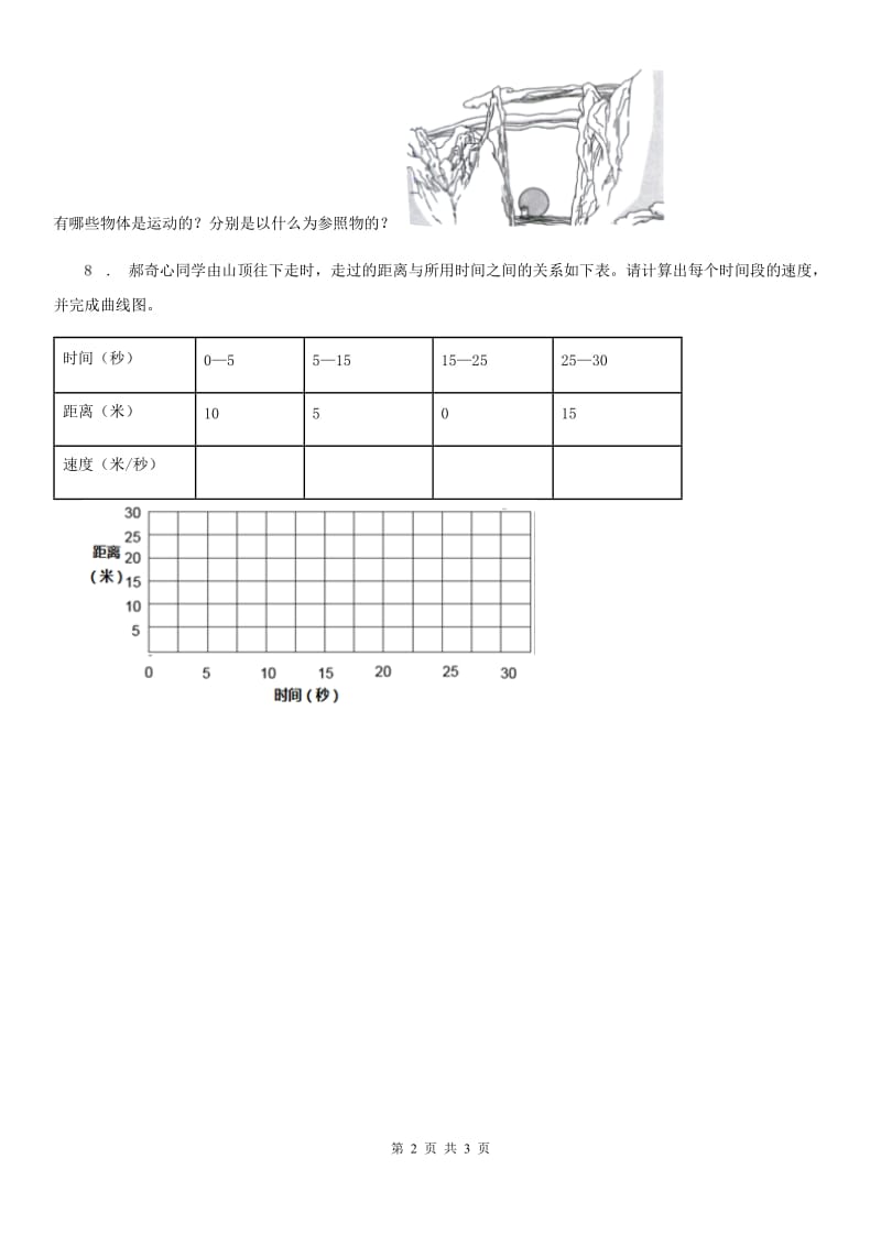 2019-2020年度教科版 科学三年级下册1.8 测试“过山车”练习卷C卷_第2页