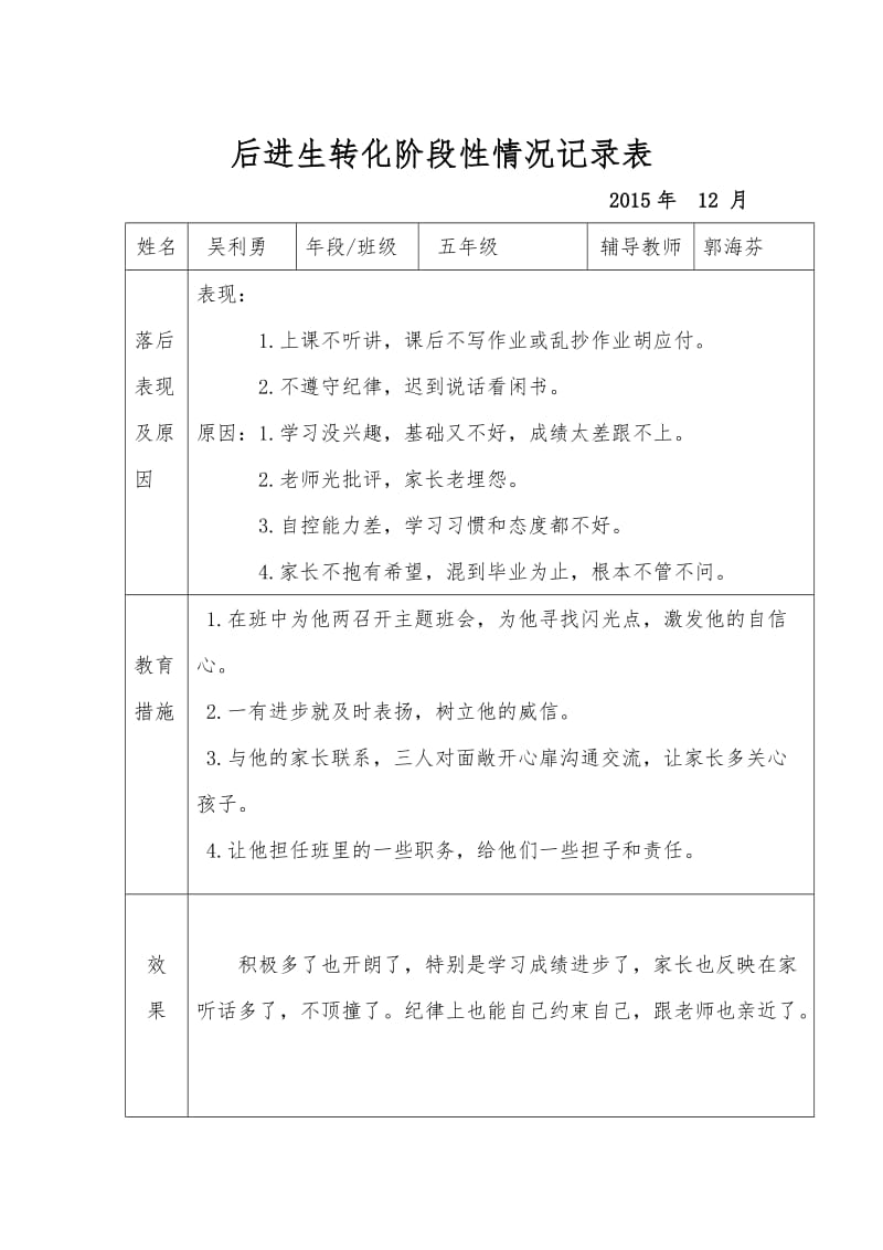 五年级语文后进生转化记录表_第3页