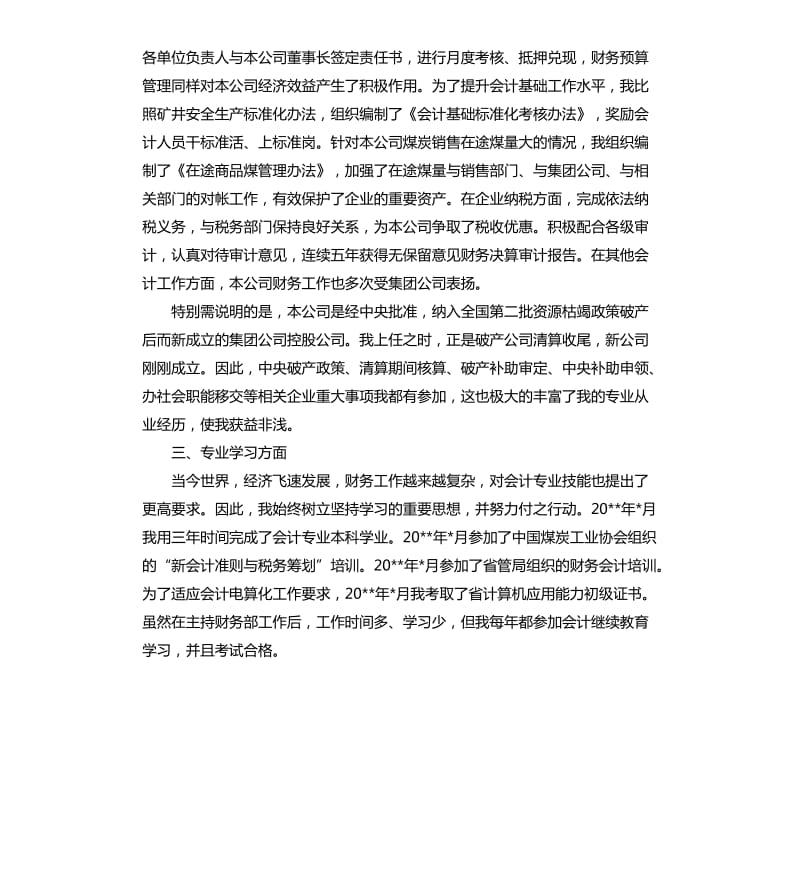 高级会计师专业技术工作总结格式.docx_第3页