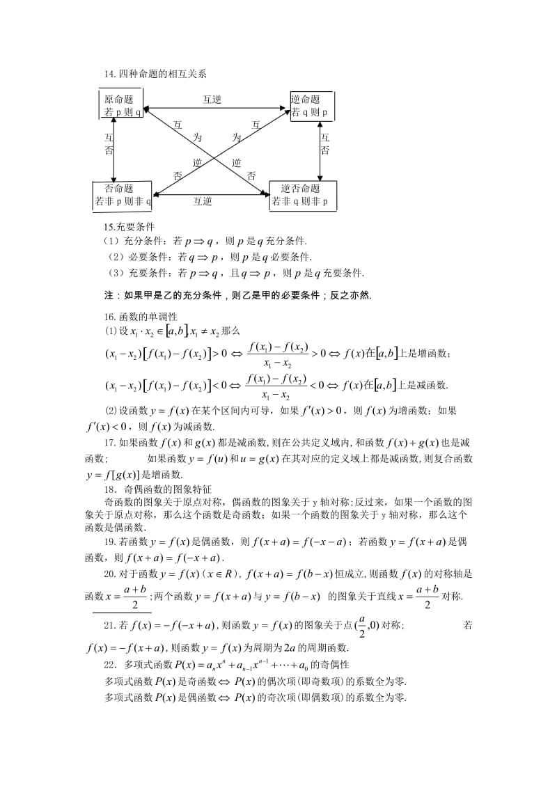 高中数学公式大全(高考必备)_第3页