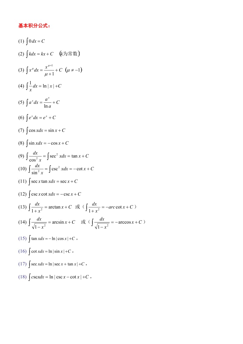 高等数学常用公式汇总————_第3页