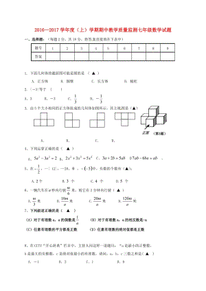 七年級數(shù)學上學期期中試題 新人教版8