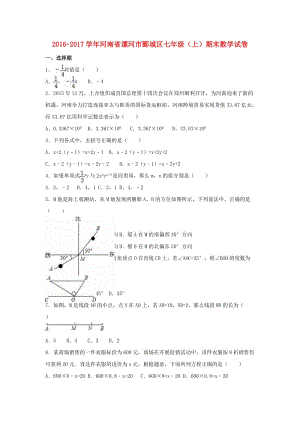 七年級數(shù)學(xué)上學(xué)期期末試卷（含解析） 新人教版7