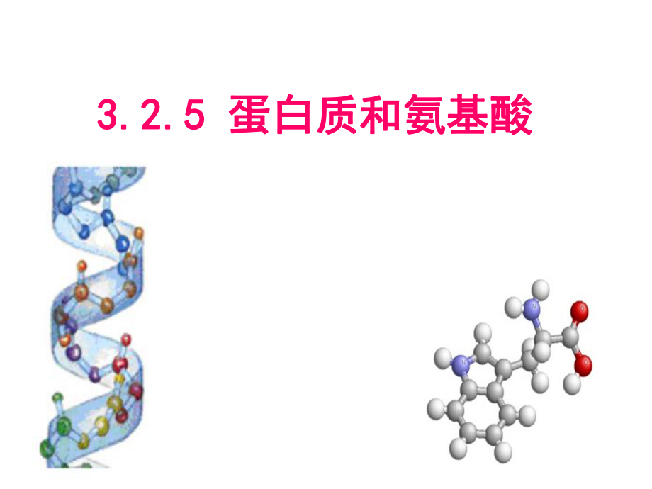 蘇教版高一化學(xué)必修2《蛋白質(zhì)和氨基酸》_第1頁