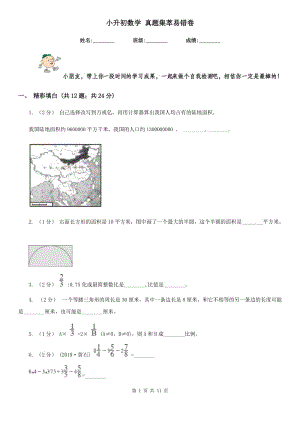 小升初數(shù)學(xué) 真題集萃易錯(cuò)卷