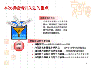 耐用消費(fèi)品上市公司渠道經(jīng)理初級(jí)培訓(xùn)