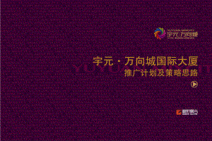 衡陽宇元·萬向城國際大廈推廣計(jì)劃及策略思路