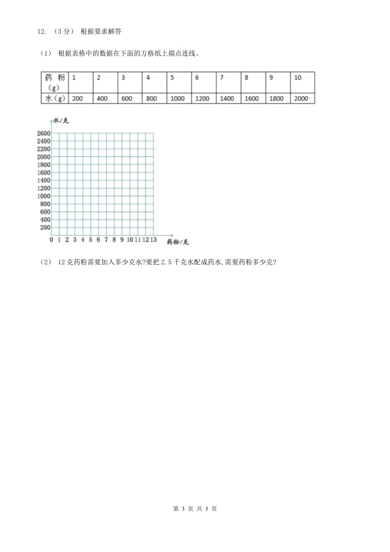 2019-2020学年小学数学人教版六年级下册 4.2.1成正比例的量 同步练习（I）卷_第3页