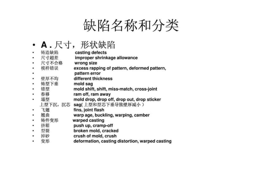 铸造缺陷名称分类(中英文)_第1页