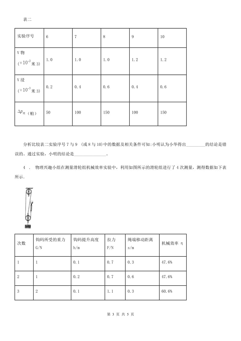 物理专题复习 高分保障 专题九 问题解决_第3页