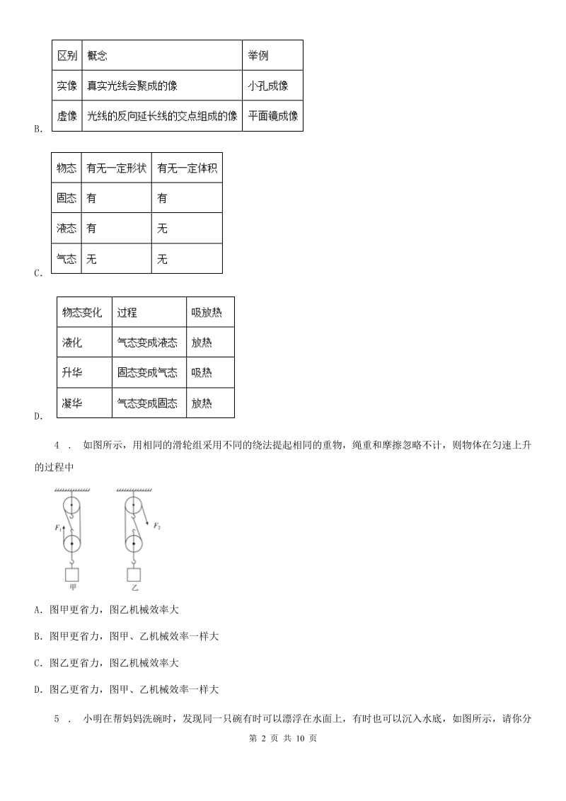 黑龙江省2020版八年级下学期期末物理试题A卷_第2页