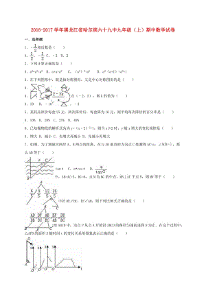 九年級(jí)數(shù)學(xué)上學(xué)期期中試卷（含解析） 新人教版五四制 (2)