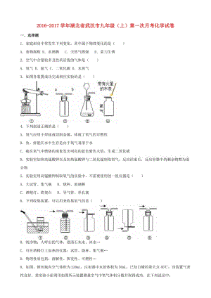 九年級化學(xué)上學(xué)期第一次月考試卷（含解析） 新人教版71 (2)