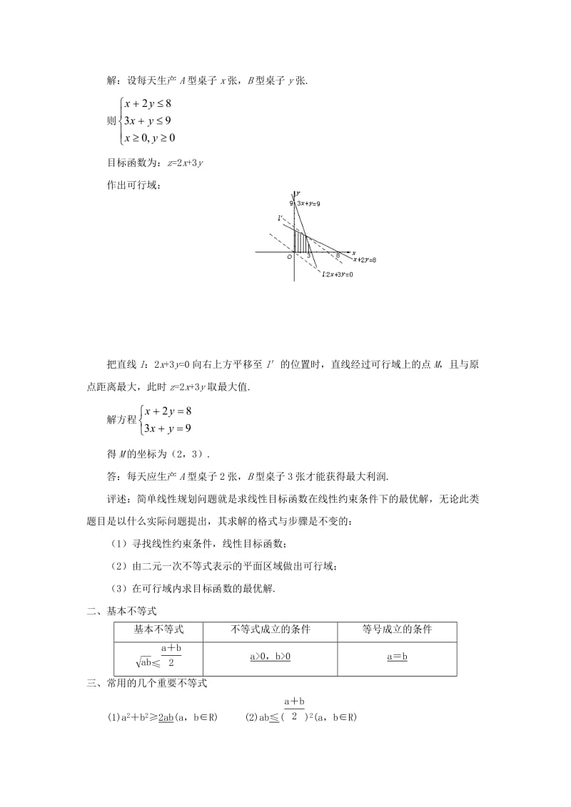 高一数学上学期周清 第十周周清 简单的线性规划问题及基本不等式_第2页