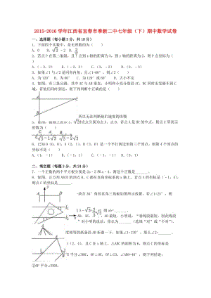 七年級(jí)數(shù)學(xué)下學(xué)期期中試卷（含解析） 新人教版9 (2)