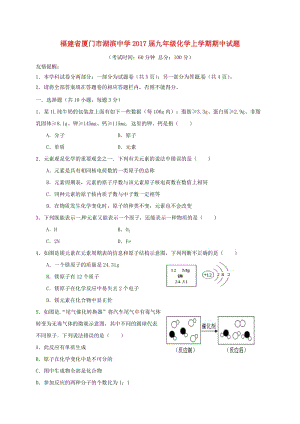 九年級化學(xué)上學(xué)期期中試題 新人教版11