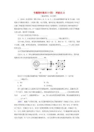 高三化學(xué)二輪復(fù)習(xí) 專題限時(shí)集訓(xùn)14 突破點(diǎn)21