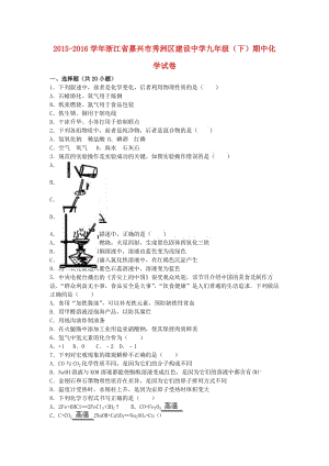 九年級(jí)化學(xué)下學(xué)期期中試卷（含解析） 新人教版 (2)