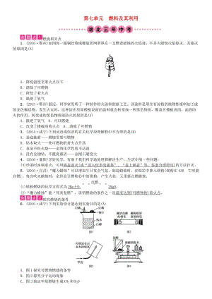 中考化學總復習 教材考點梳理 第七單元 燃料及其利用試題1