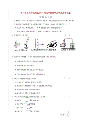 九年級化學上學期期中試題 新人教版 (8)