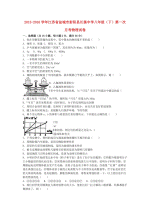 八年級物理下學期第一次月考試卷（含解析） 蘇科版3