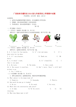 九年級(jí)英語上學(xué)期期中試題 人教新目標(biāo)版2 (3)