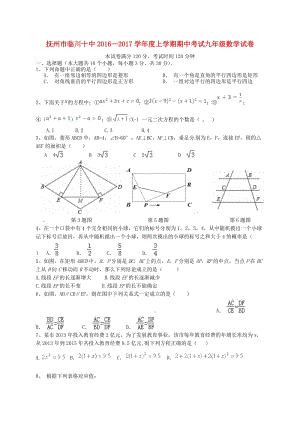 九年級數(shù)學上學期期中試題 新人教版 (10)