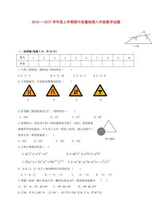 八年級數(shù)學(xué)上學(xué)期期中試題 新人教版5 (3)