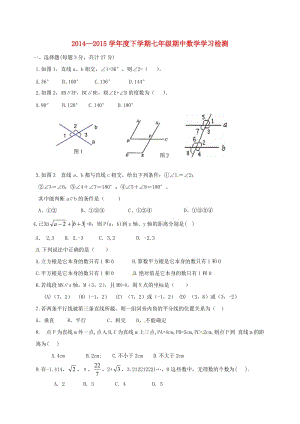 七年級(jí)數(shù)學(xué)下學(xué)期期中試題 新人教版 (4)