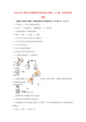 九年級化學(xué)上學(xué)期第一次月考試卷（含解析） 新人教版5 (3)