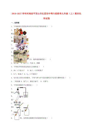 九年級化學(xué)上學(xué)期期末試卷（含解析） 新人教版五四制