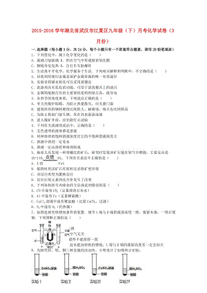 九年級(jí)化學(xué)下學(xué)期3月月考試卷（含解析） 新人教版11