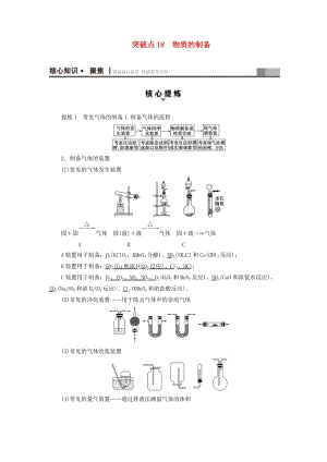 高三化學(xué)二輪復(fù)習(xí) 第1部分 專題4 化學(xué)實驗 突破點18 物質(zhì)的制備