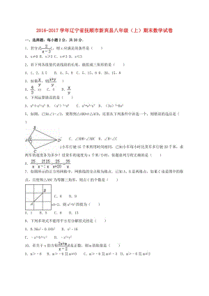 八年級(jí)數(shù)學(xué)上學(xué)期期末試卷（含解析） 新人教版20