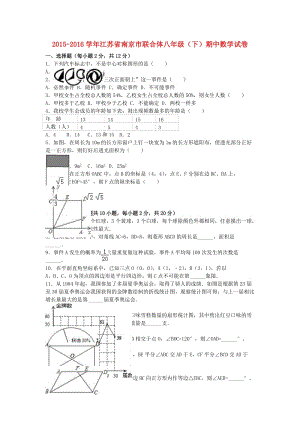 八年級數(shù)學(xué)下學(xué)期期中試卷（含解析） 新人教版2 (6)