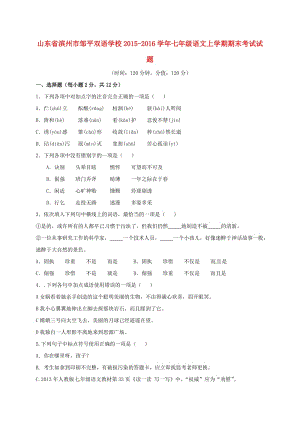 七年級語文上學(xué)期期末考試試題 新人教版 (5)