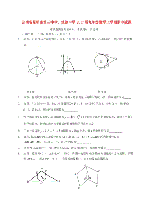 九年級(jí)數(shù)學(xué)上學(xué)期期中試題 新人教版 (4)