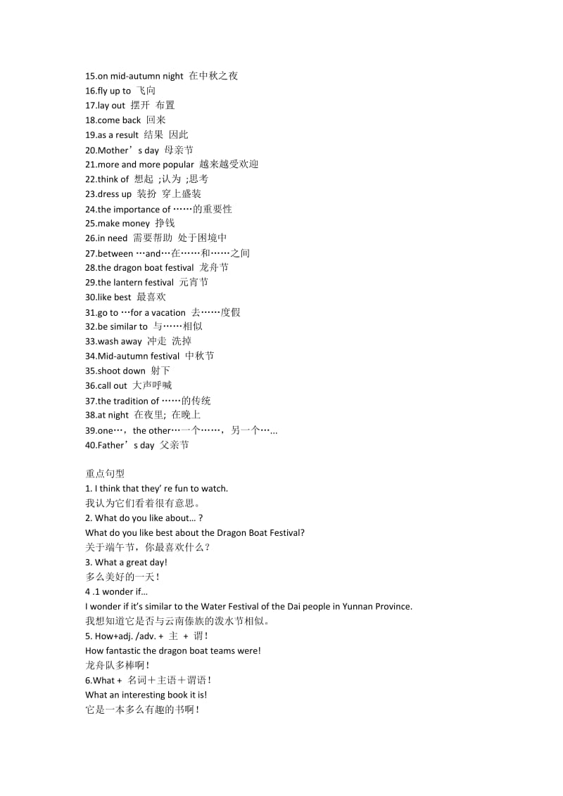 九年级英语总复习重点短语和句型.doc_第3页