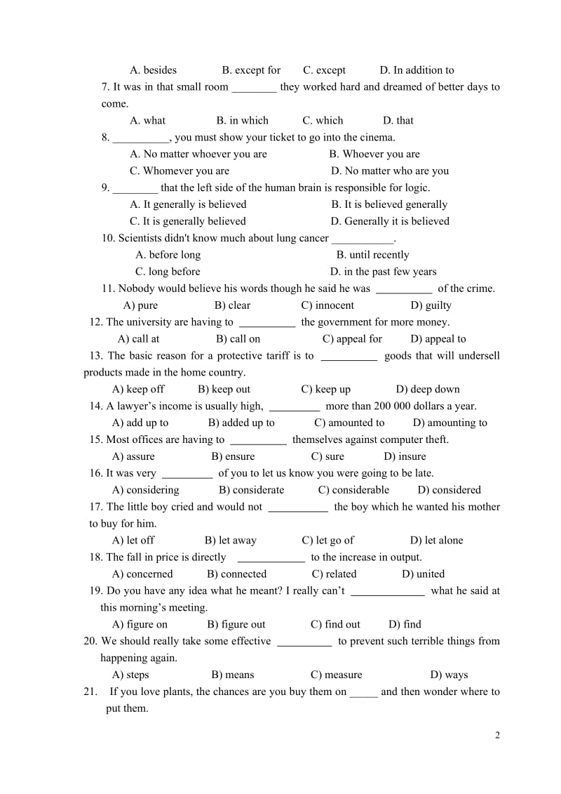 大学英语精读2试卷.doc_第2页