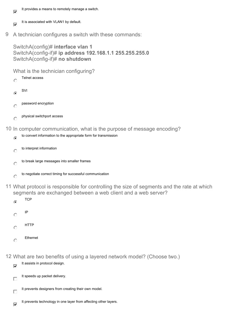 CCNA第一学期Finalexam考试英文版答案.docx_第3页